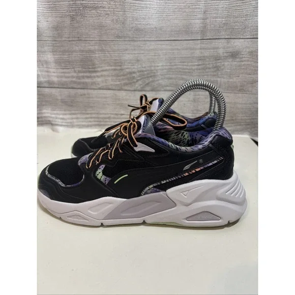 Puma Womens 7.5 Trc Mira Feelin Xtra Black Sneakers Casual Shoes 38945701 - Picture 5 of 10